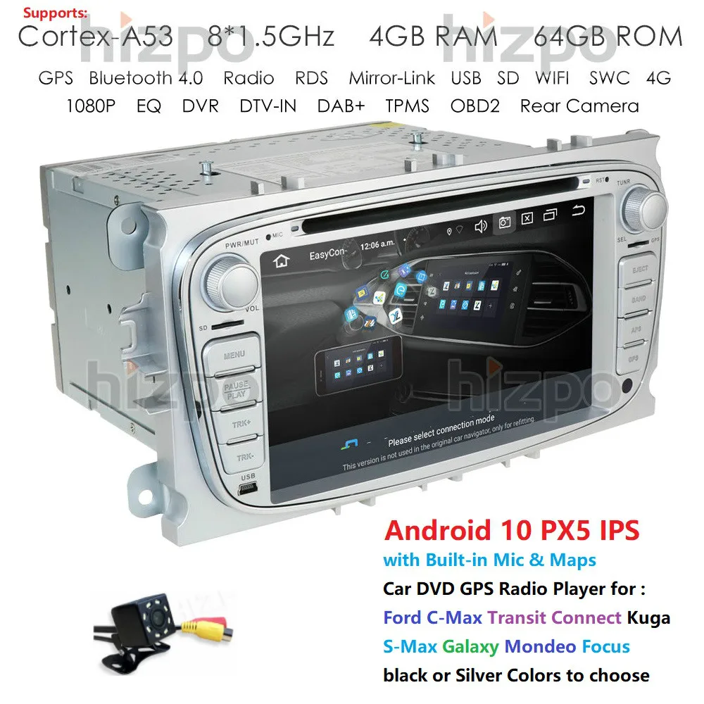8 восемь ядер 4G RAM + 64G ROM PX5 Android автомобильный DVD GPS Радио стерео для Ford Focus C Max Transit Kuga