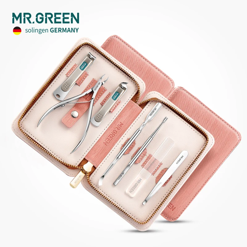 

MR.GREEN7 IN Nail cutter Professional Stainless steel scissors grooming kit Utility tools nail clipper manicur set