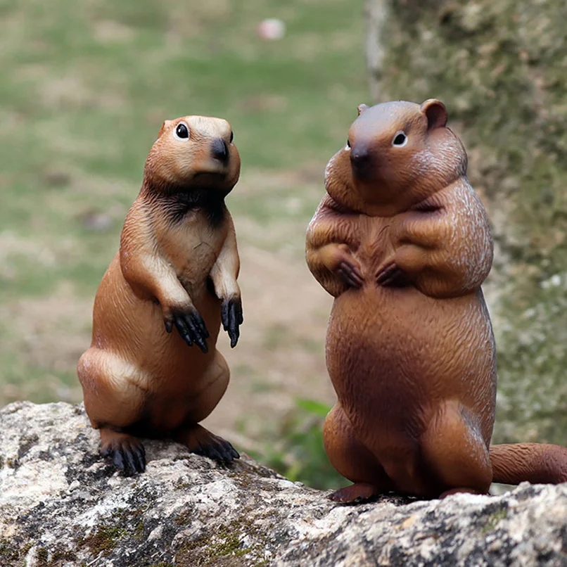 New Simulation Toys Solid Plastic Model Mouse Chipmunk Groundhog Squirrel Wild Animal World Decoration | Игрушки и хобби
