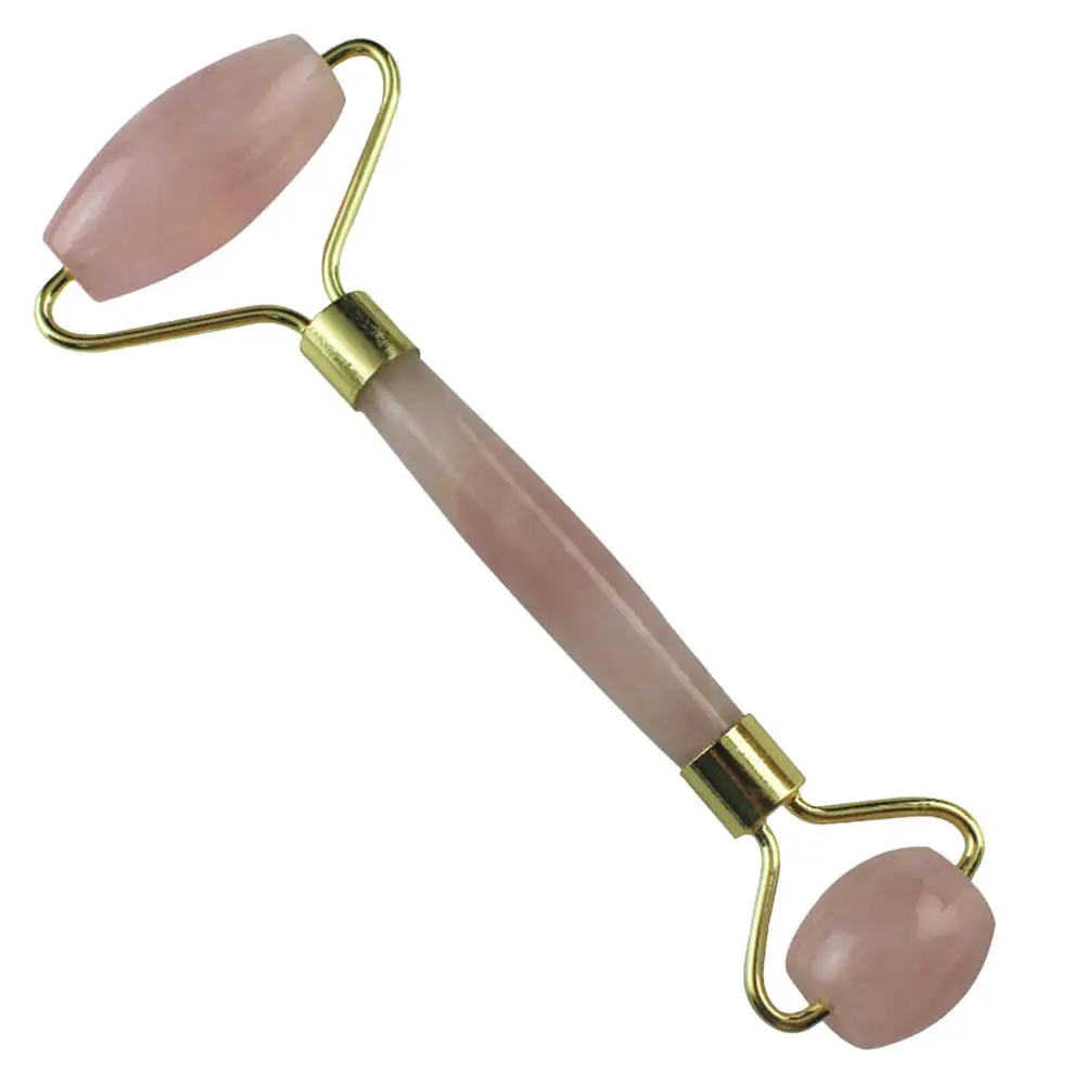 Массажный ролик для лица цветной натуральный Нефритовый камень гуаша доска