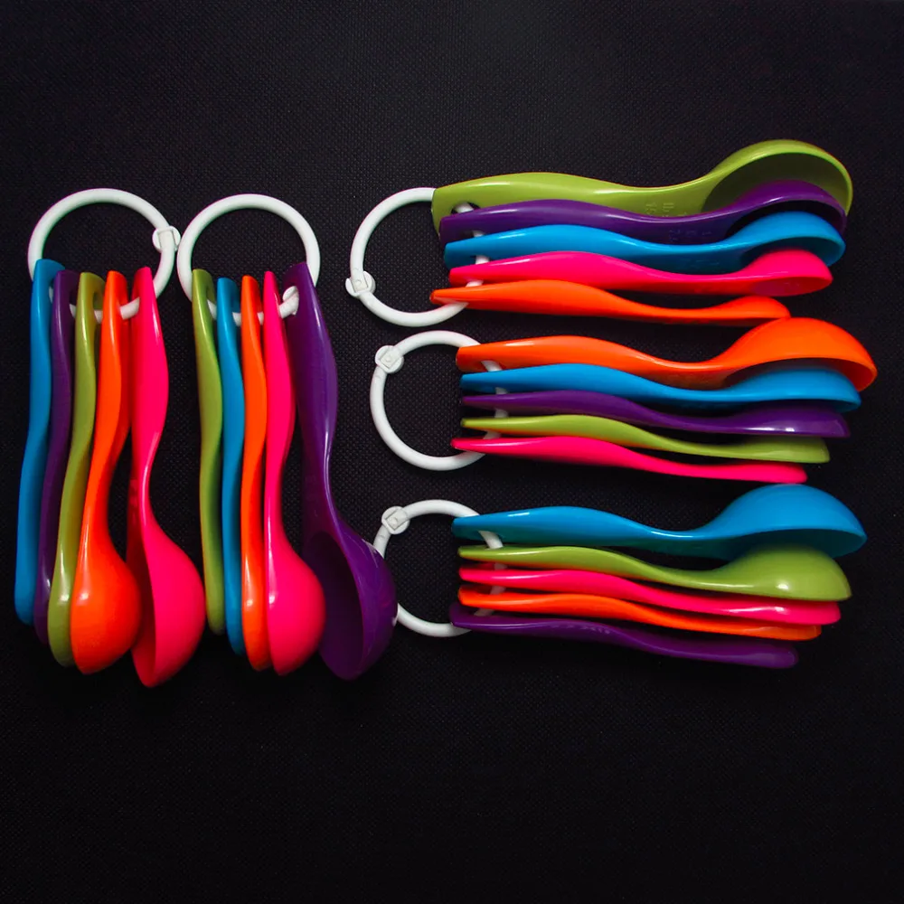 5Pcs Measuring Spoon Plastic Teaspoon Scoop Tablespoon Measuring Milk Powder Utensil Kitchen Tool