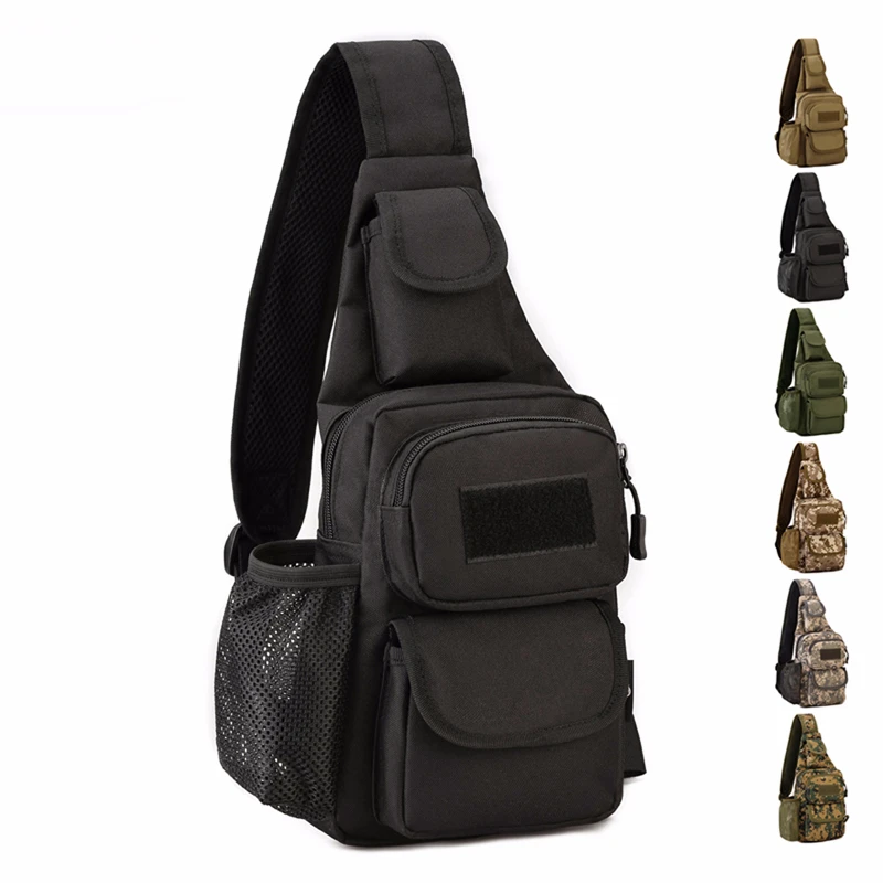 

Waterproof Nylon Sling Bag for Men Back Pack Chest Bags Military Travel Cross Body Shoulder Messenger DayPack