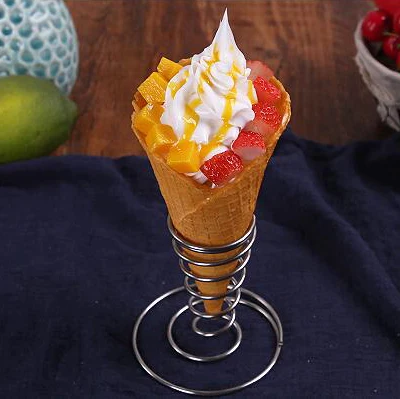 

dummy ice cream waffle cone model simulation ice cream cone props fake ice cream dessert simulated food sample mold display