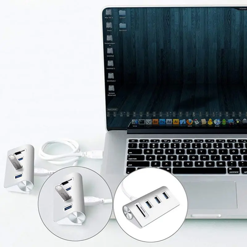 Высококачественный Прочный Портативный USB 3,0 компьютерный Многофункциональный компьютерный удлинитель для чтения карт