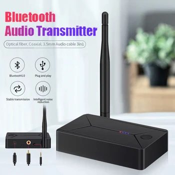 

Coaxial Bluetooth 5.0 Audio Transmitter Optical SPDIF Wireless Adapter 3.5mm AUX Jack RCA USB Stereo Music For TV PC Headphone