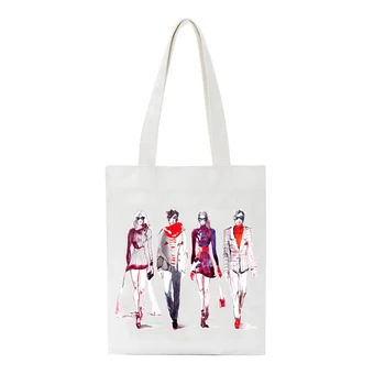 

Storage Grocery Foldable Canvas Portable Student Reusable Eco Friendly DIY Color Tote Casual Shopping Bag Single Shoulder