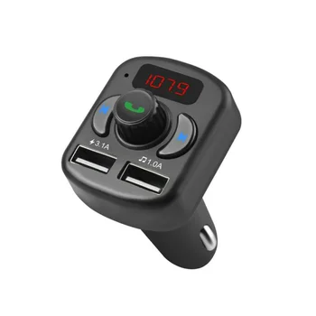 

Handsfree FM Transmitter FM Transmitter Player Dual USB Charge Wireless