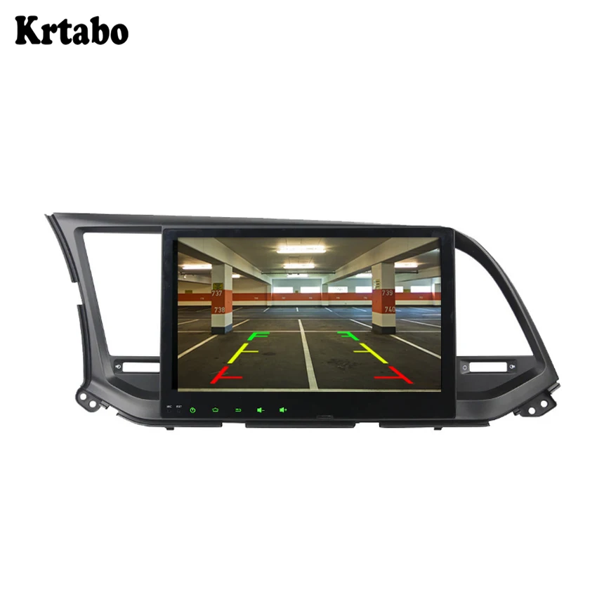 For Hyundai Elantra 2016 Android 9.0 HD smart car navigation reversing image control large screen one machine recorder
