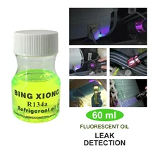 Détecteur de fuite d'huile Fluorescent universel, Test Agent de colorant UV, outil de réparation de climatisation automobile pour la réparation de Pipeline A/C de voiture