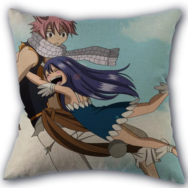 Пользовательские Fairy Tail наволочка льняное белье фабричный Текстиль для дома наволочка квадратной формы размером 45*45 см свадебные декоративные наволочка - Цвет: 4