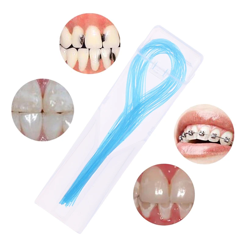 35pcs/set Floss Threaders Tooth Floss Holders Between Orthodontic Braces Bridge Dental High Quality Hot Sale
