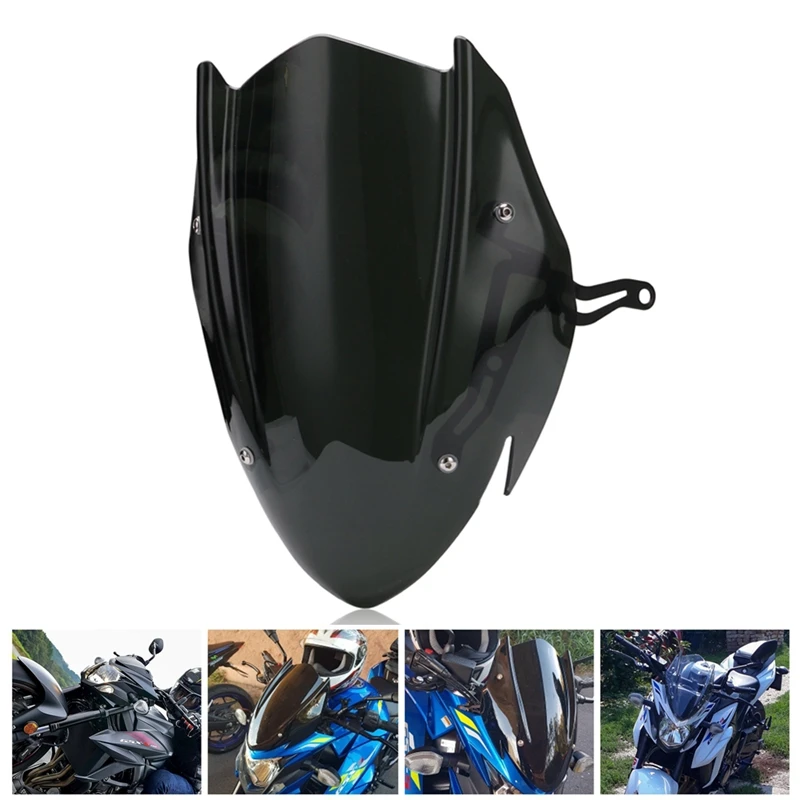 Для Suzuki GSX-S750 GSXS750 GSXS 750- ветровой экран лобовое стекло экран с кронштейном аксессуары для мотоциклов