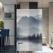 Пользовательские оконные стеклянные наклейки Электростатическая пленка прозрачная непрозрачная матовая пленка ванная комната Антистатическая статическая пленка без клея