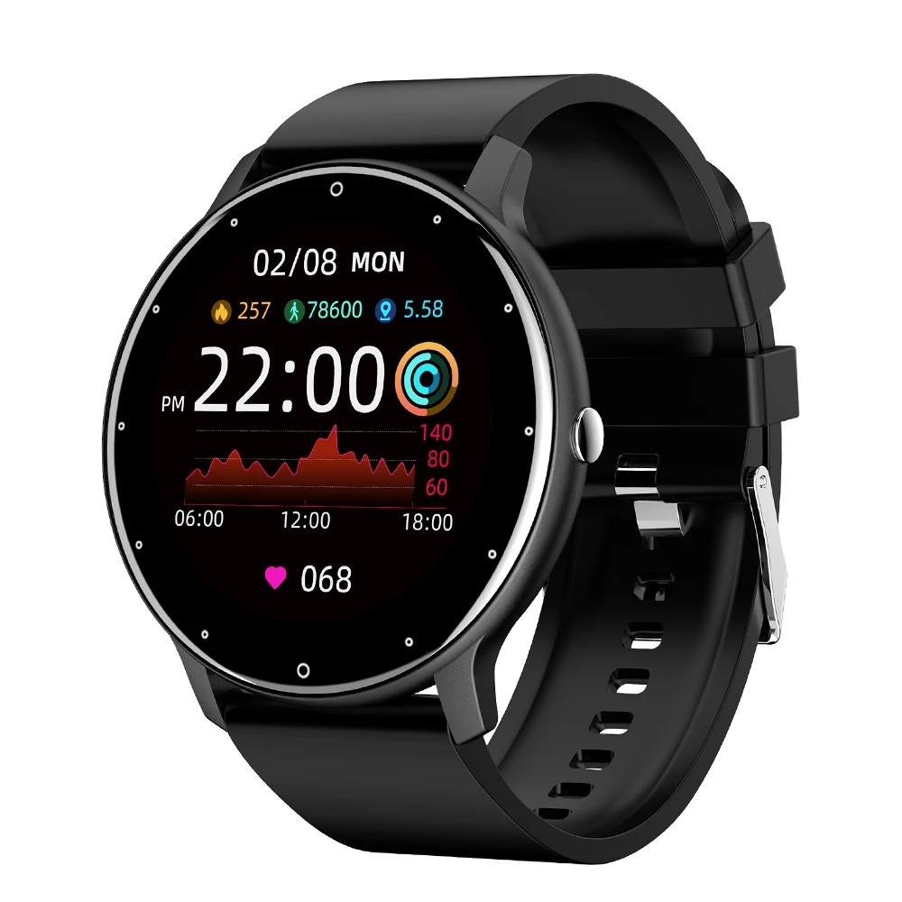 Photo Product Smart Watches 1.28 Inch Round Screen Heart Rate Monitoring Weather Forecast Fitness Tracker IP67 Waterproof Sport Watch