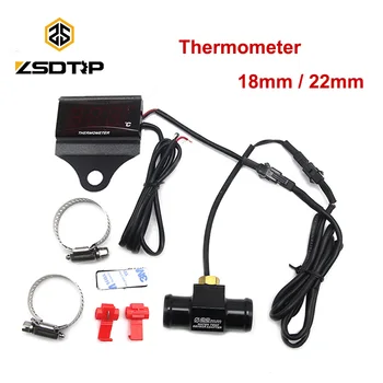 

ZSDTRP Universal Motorcycle Thermometer Water Temperature Digital Display Meter Gauge Sensor Adapter For KOSO Yamaha MT 07 MT09