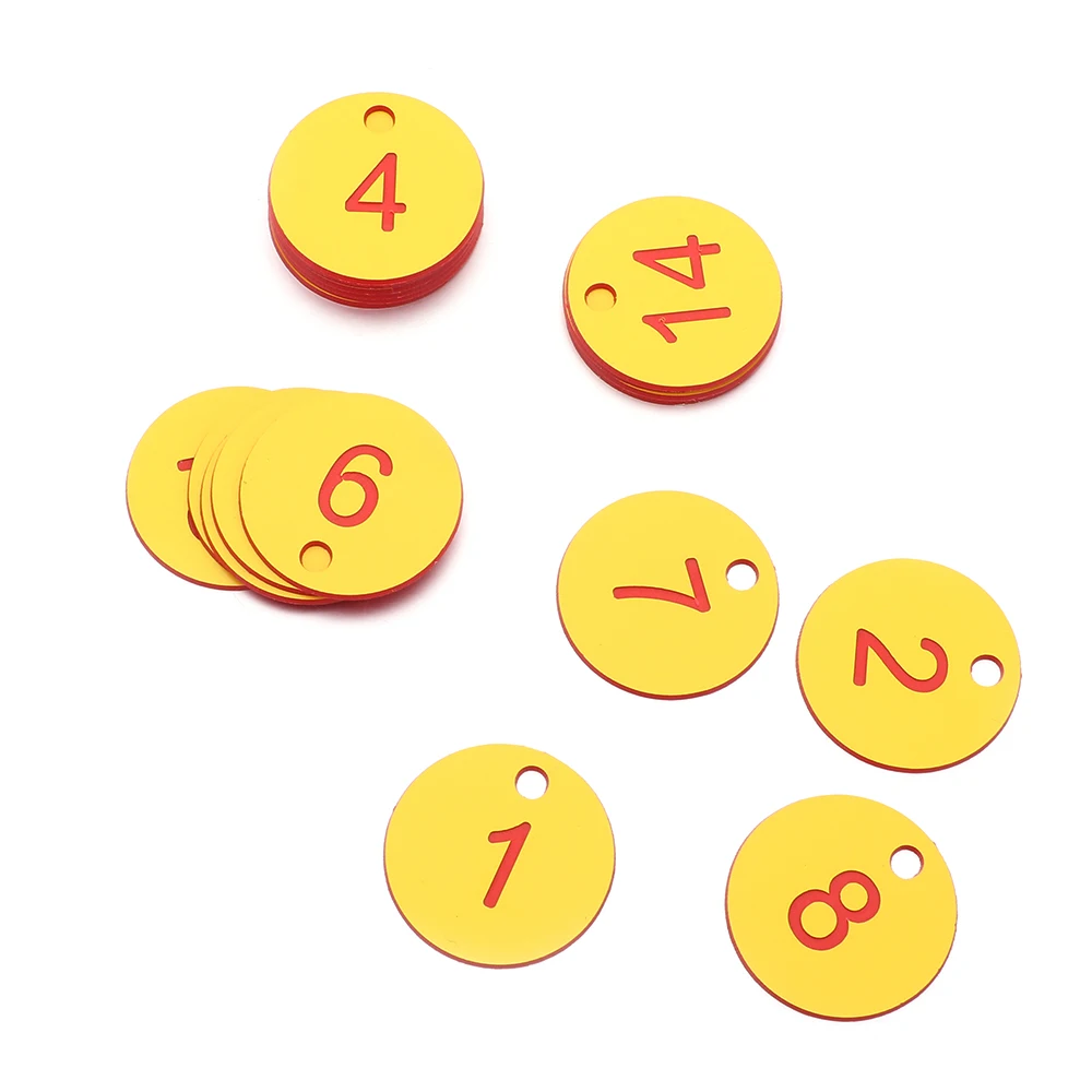 20/50/100pcs ABS Farm Number Tag Beekeeping Tool Numbered Tag for Animal Husbandry Beekeeping Farm Garden Tool Or Clothing Label