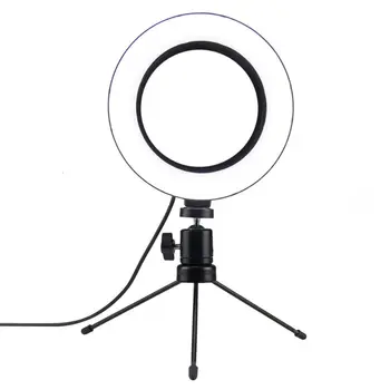 

Foldable LED Selfie Ring Fill Light Studio Photography Lamp Tripod Camera Kit D08A