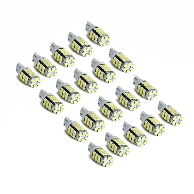 20 шт Белый T10/921/194 42-SMD DC 12V резервный обратный светодиодный светильник для лодки RV трейлера очень яркие автомобильные сигнальные лампы