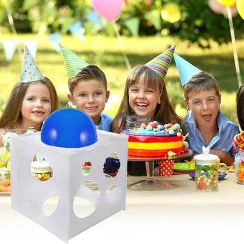 

2020 New 11 Holes Balloon Sizer Box Balloon Arches Columns Make Balloon Size Measurement Tool For Birthday Party Decoration