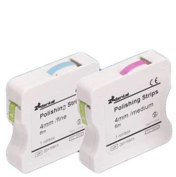 

Dental Abrasive Polishing Strips Medium Fine 6m for tooth Interproximal Polishing Strips Polisher Sanding Grinding Strip 4mm