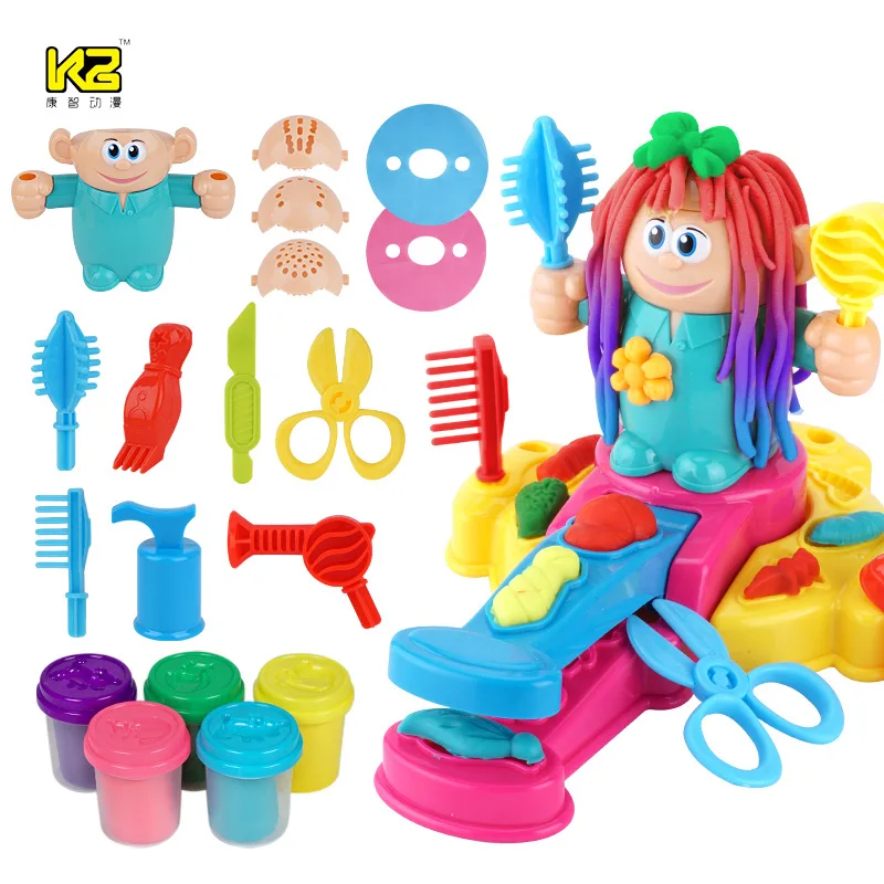 

New Hairdresser's Colored Mud Toy DIY Rubber Mud Toy Puzzles Home Toys Children's Colored Mud Toy ice cream toys for kids