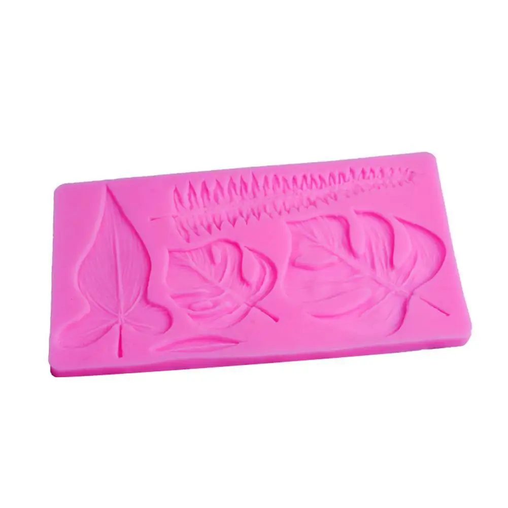 

1PC Monstera Deliciosa Leaf Shape Silicone Mold for Embossed Cake Decoration