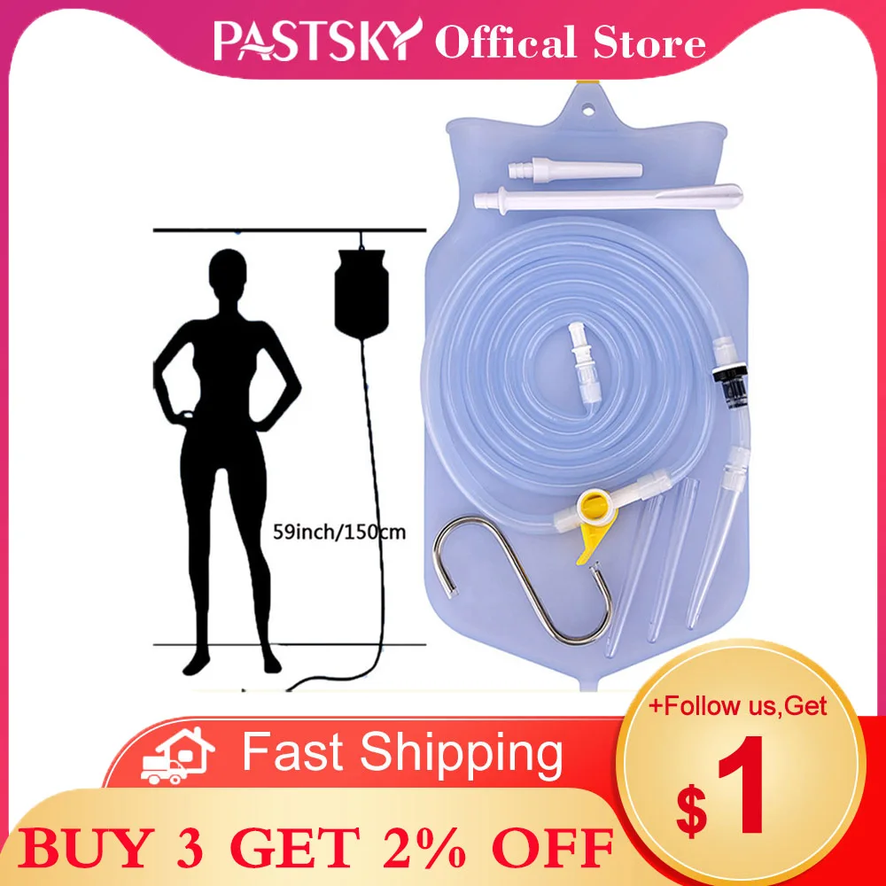 Enema-Bag-Kit Washing Coffee Water-Colon Vaginal Anal Cleansing Silicone Bowel-Bags Detoxified