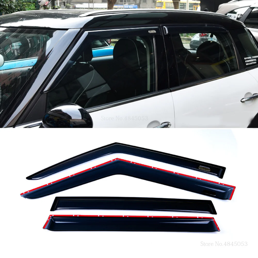 For BMW Mini Cooper Countryman R60 2010 2016 Window Visor Vent Shades