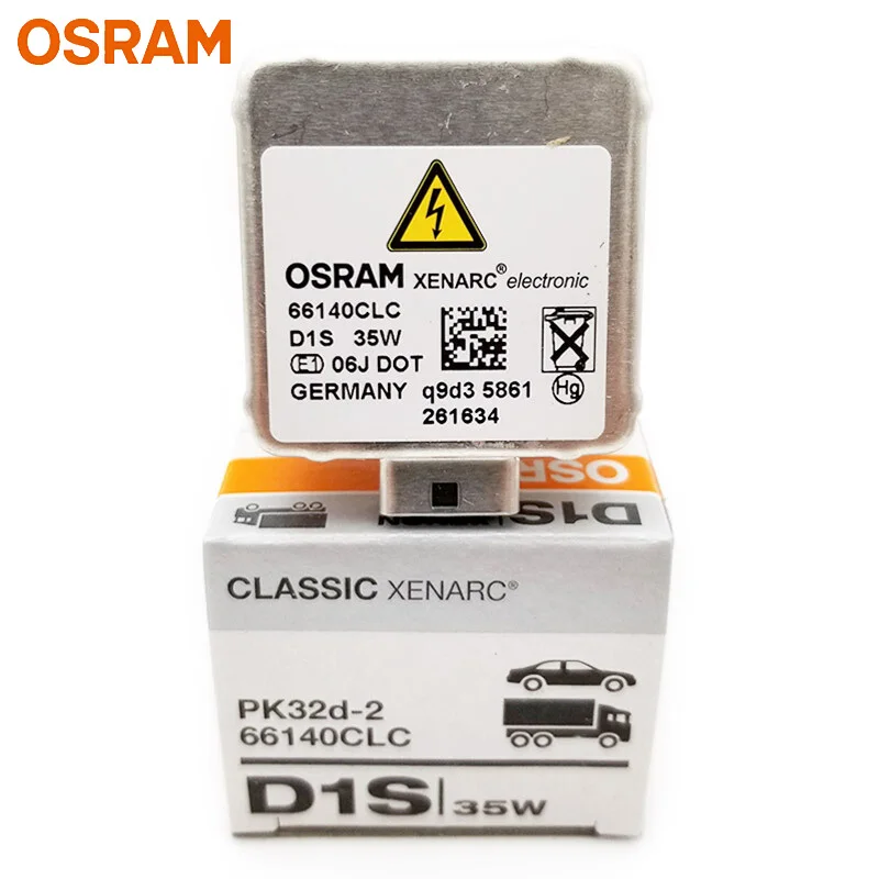 OSRAM D1S 66140CLC Xenon HID Классические Оригинальные ксеноновые фары для автомобиля 12 в 35 Вт 4200 к стандартный белый свет авто Подлинная лампа, 1x