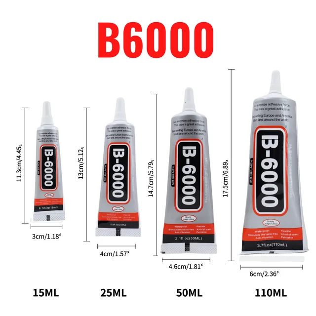 15ml 25ml 50ml 110ml B6000 Clear Phone Repair Adhesive Multipurpose Diy Glue  - Adhesives & Glue - Aliexpress