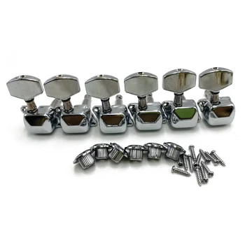 

2019 6pcs Guitar Head Semi Guitar Tuning Peg Keys Tuners Machine Electric Parts Replacement Musical Instrument Accessories