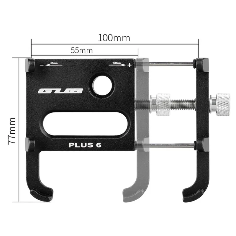 GUGUB Plus 6 алюминиевый сплав задний кронштейн для мотоциклов Горный велосипед для крепления мобильного телефона на велосипед держатель телефона gps кронштейн Аксессуары для велосипеда/