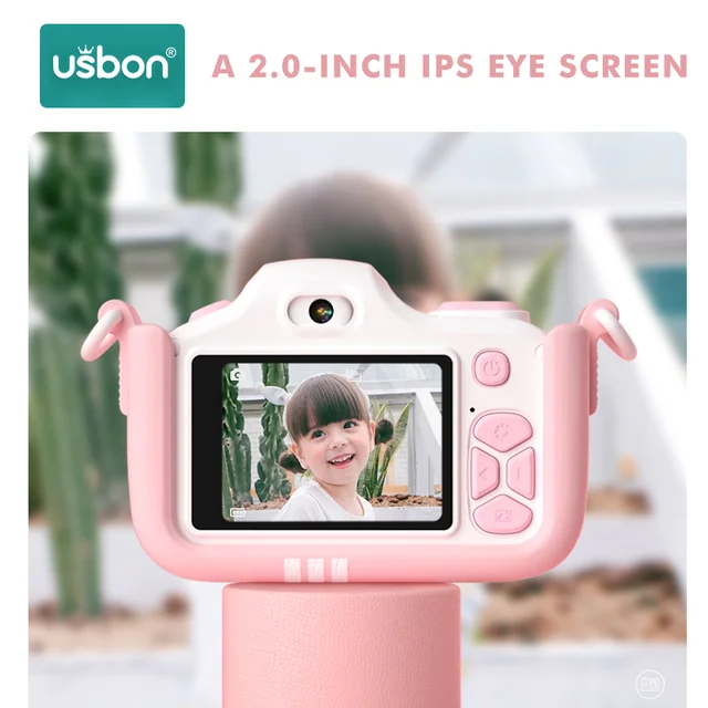 $US $58.57  Usbon Child Kids Camera Digital Toy 24 Million Pixel 2-inch Mini Photo LCD HD Learning Education Ph