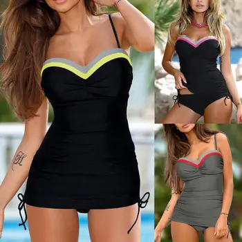 

2020 Ladies One Piece Black Swimsuit Women Fashionable Push Up Swimwear Girl Sexy Bikinis Grey Bathers Blue Swimming Costume