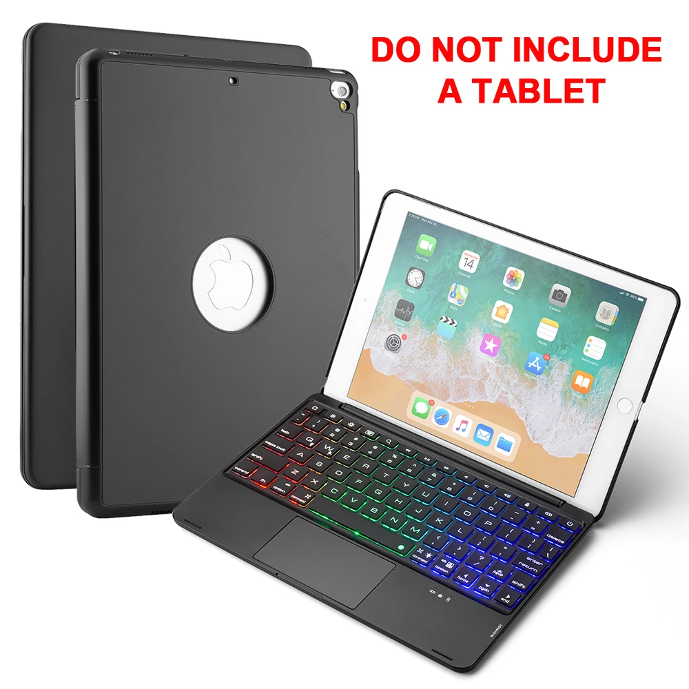 Чехол для клавиатуры с подсветкой 7 цветов нового iPad 9 Pro Air 1 2 чехол планшета