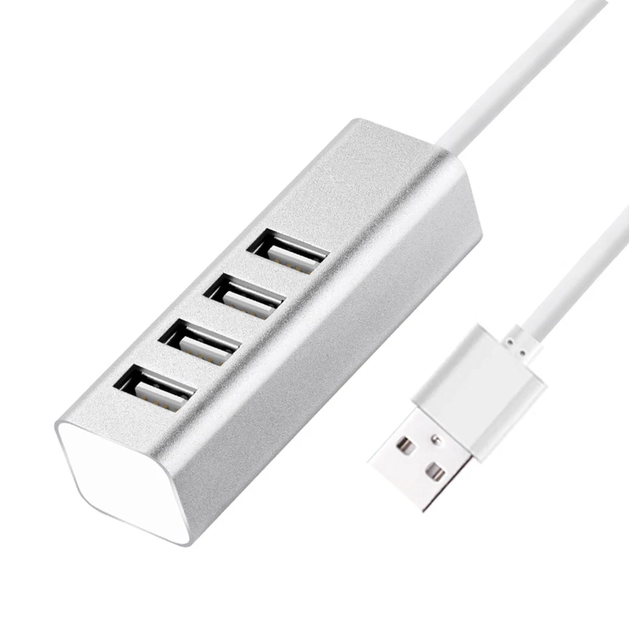 0 3 м/1 м 4 порта USB 2 концентратор Алюминиевый Портативный OTG сплиттер для Macbook