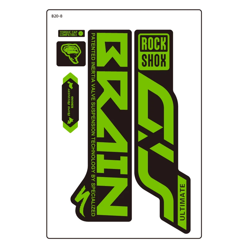 ROCK SHOX SID BRAIN вилка наклейка Эпическая передняя вилка Наклейка на велосипед наклейка на велосипед