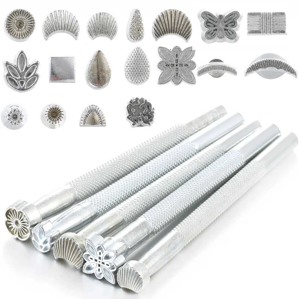 1PC Metal Leather Working Saddle Making Tools Carving Leather Stamps Stamping Solid DIY Printinting Leather-Craft Supply