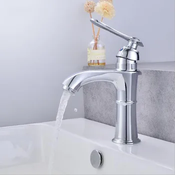 

Chrome Finish Faucet Basin Faucets Fine And Beautiful Designer Bathroom Sink Hot And Cold Water Mix Tap For Hotels And Families