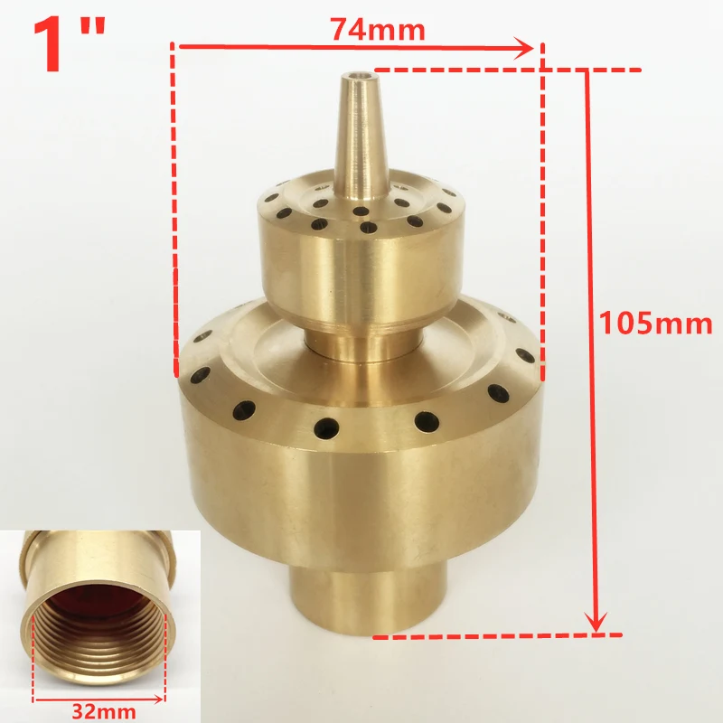 Multi-Size Decorative Water Fountain Nozzle for Outdoor Garden and Pool