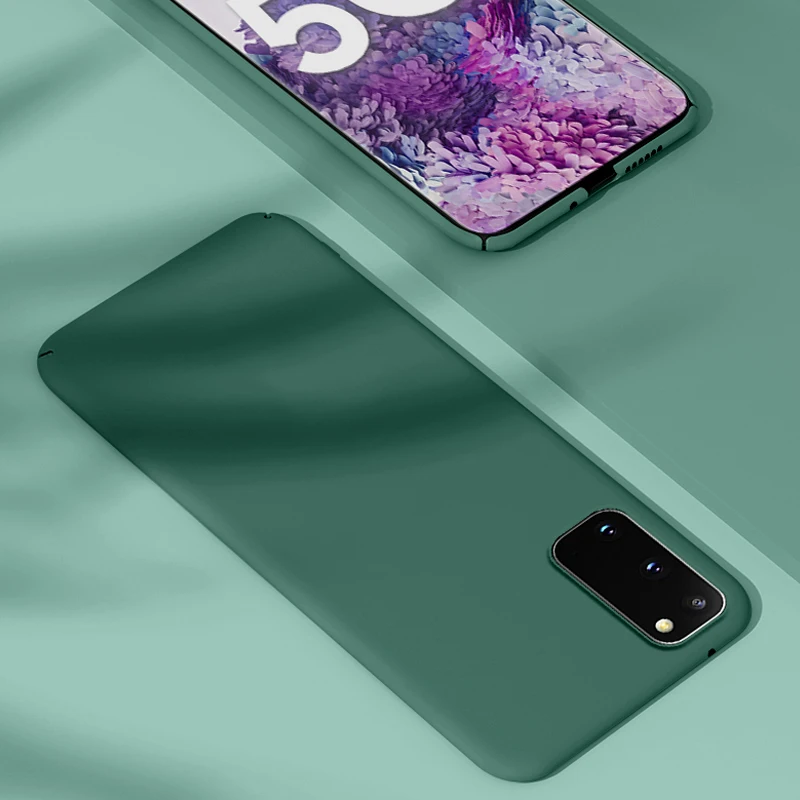 Ultra-thin Colorful Matte Hard PC Phone Case For Samsung Galaxy S20 S10 E 5G S9 S8 Note 10 9 Plus Cute Shockproof Frosted Cover