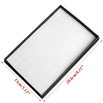 

36 Slots Ring Jewelry Display Storage Box Tray Showcase Organiser Earring Holder N58F