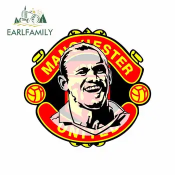 

EARLFAMILY 13cm x 9.7cm Manchester-United-Graphics Car Stickers And Decals Waterproof Occlusion Scratch Suitable For VAN RV SUV