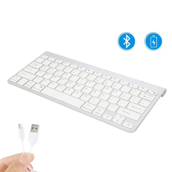 

Wireless Bluetooth Keyboard Intelligent Indicator for Ipad Tablet Rubber Keycaps Rechargeable Keyboard for Android Ios Windows