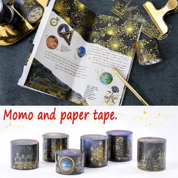 

Adhesive Tape 5m Starry Sky Photo Sticky Masking Tape Glue DIY Washi Tape