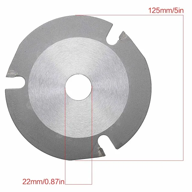 Onnfang шлифовальный диск лезвие 4 и 5 дюймов изящно отделанный набор цепи 11522 мм резьба по дереву диск шлифовальный станок бензопила диск режущее лезвие - Color: 5 inch 3T Disc
