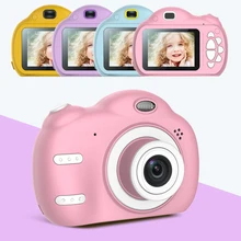 Детская цифровая камера, игрушки, 2,4 дюймов, HD экран, 20 языков, подарки на день рождения, 32G, поддерживает зарядную фотосъемку, Детская мини-камера