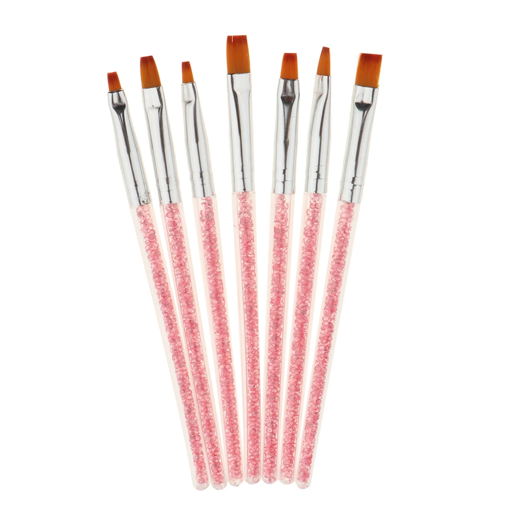 Pro UV Gel Nail Art Brushes Painting Drawing Dotting Liner DIY Tool Set 7Pcs
