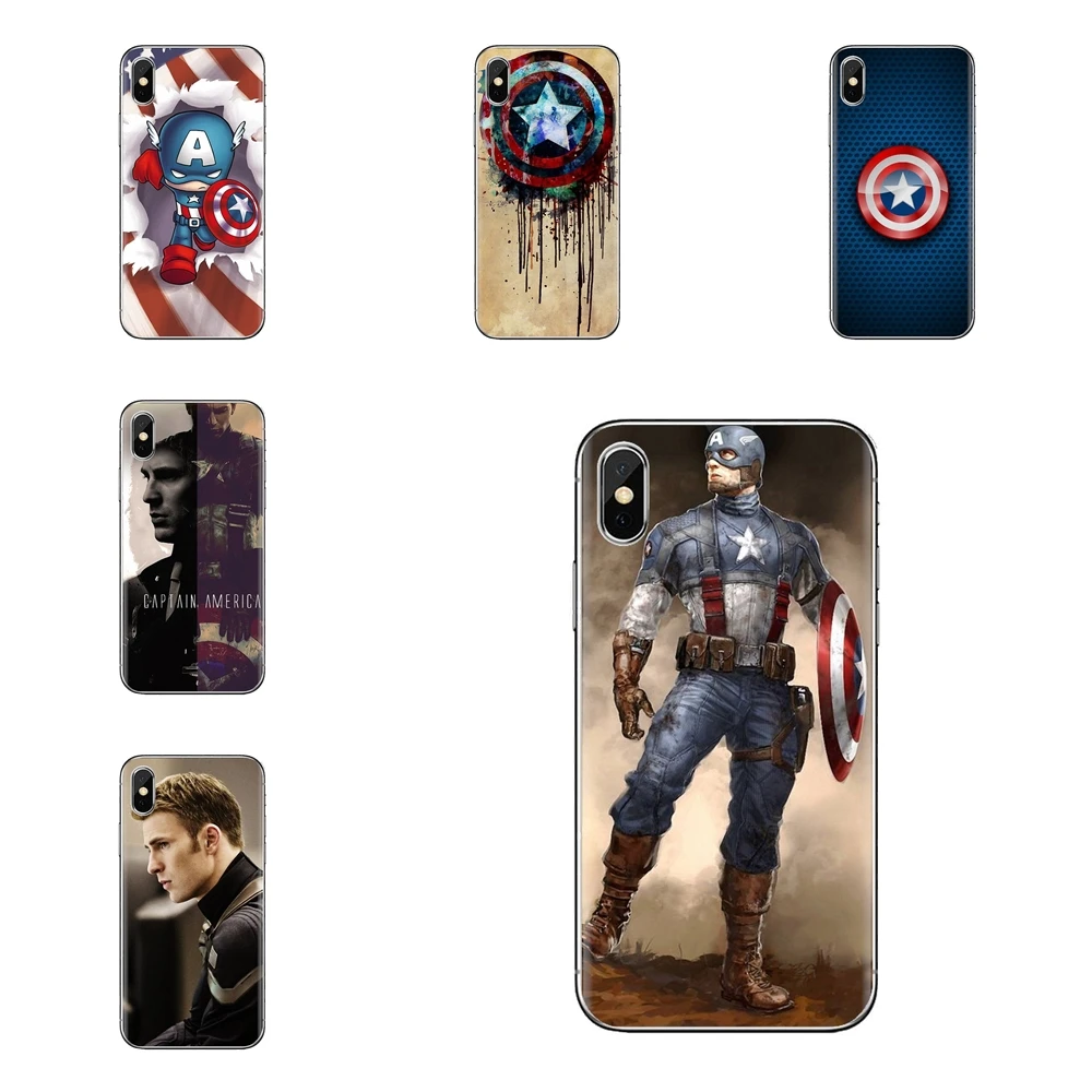 Housing Chris Evans Captain America Shield For Samsung Galaxy S2 S3 S4 S5 MINI S6 S7 edge S8 S9 Plus Note 2 3 4 5 8 Coque Fundas |