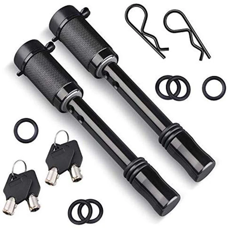 

Kohree 5/8inch Keyed Alike Trailer Locking Pin Tow Hitch Lock Set for Class III IV V Tow Trailer Hitch Anti-Theft Anti Rattle